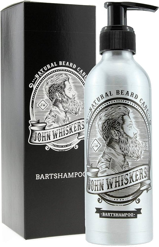 John Whiskers Bartshampoo - 2in1 Bartseife mit unvergleichbarem Duft – Vegan & ohne Silikone - für einen geschmeidigen und reinen Bart